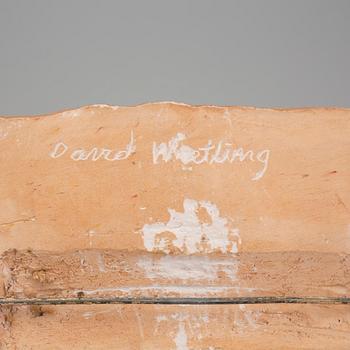 DAVID WRETLING, skulpturer 2 st och väggrelief. Signerade.