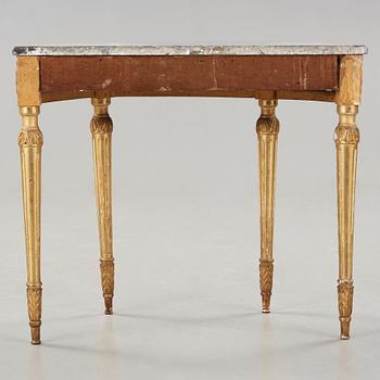 A Louis XVI late 18th century console table.