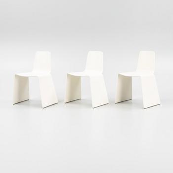 A set of three 'Nxt' chairs by Peter Karpf for Swedese 1982.