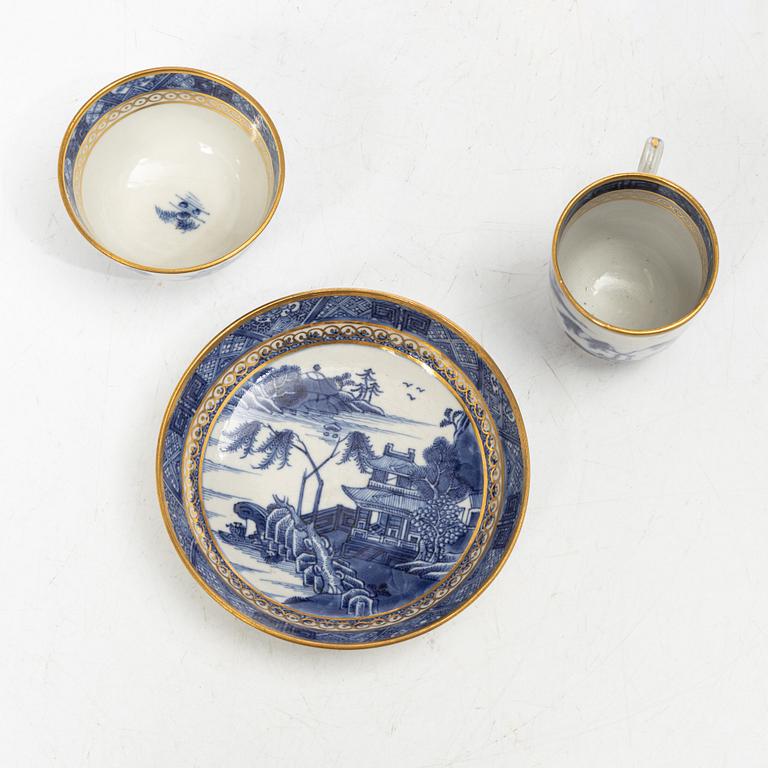 Teservis, 15 delar, kompaniporslin, Kina, Qingdynastin, Qianlong (1736-95).