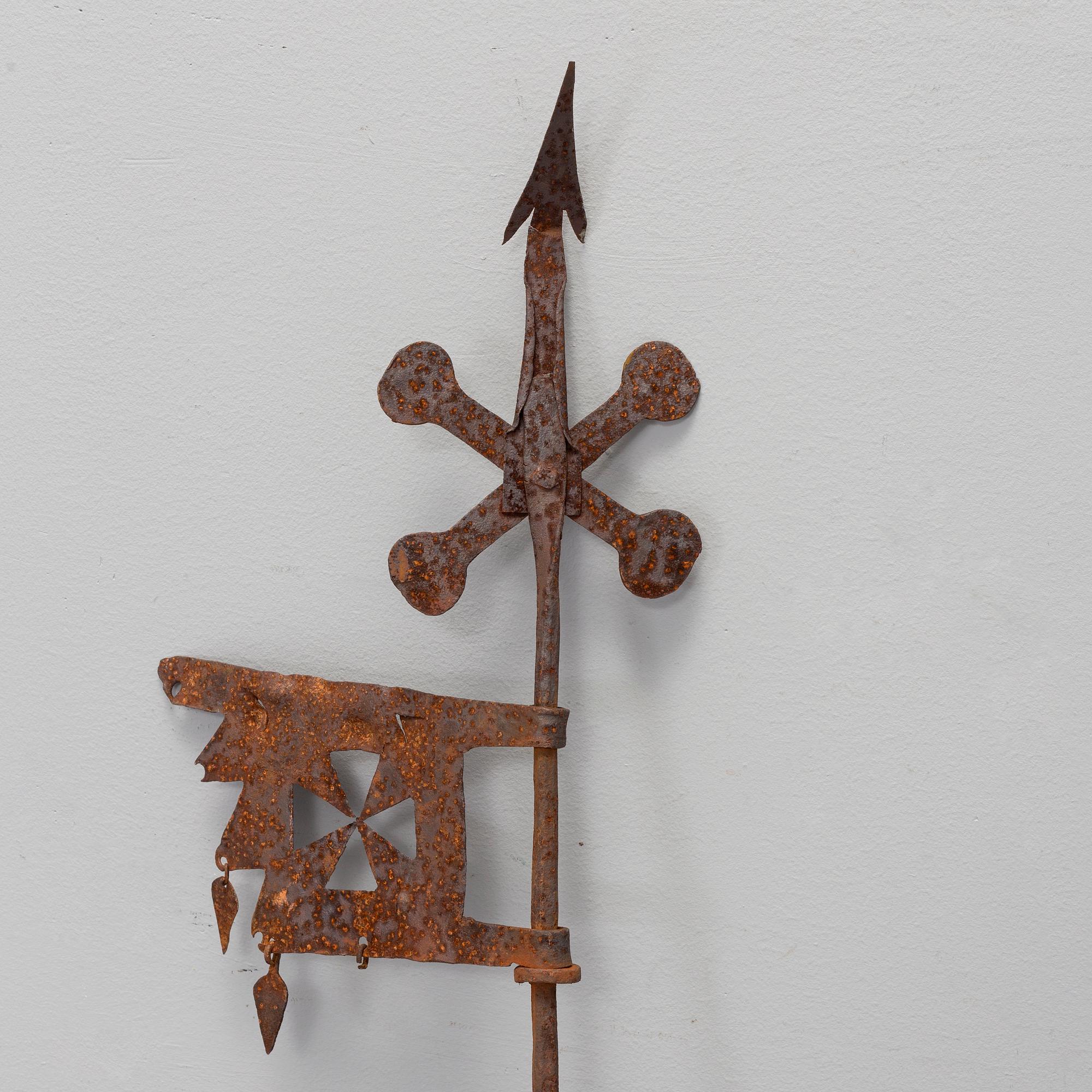 VINDFLÖJEL, smidesjärn, märkt PIS 1726.