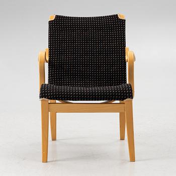 Bruno Mathsson, armchair, "Mina", Mathsson International, second half of the 20th century.