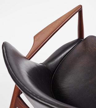 Ib Kofod-Larsen, a pair of teak "Sälen" armchairs, Olof Perssons Fåtöljindustri (OPE), Jönköping, 1960s.