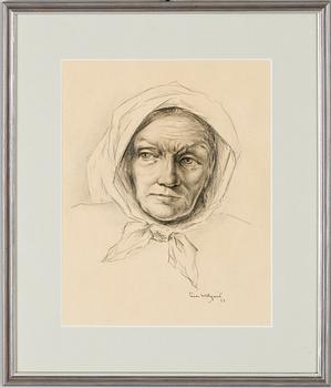 EINAR WALLQUIST, 2 st, blyerts, signerade och daterade 50/51.