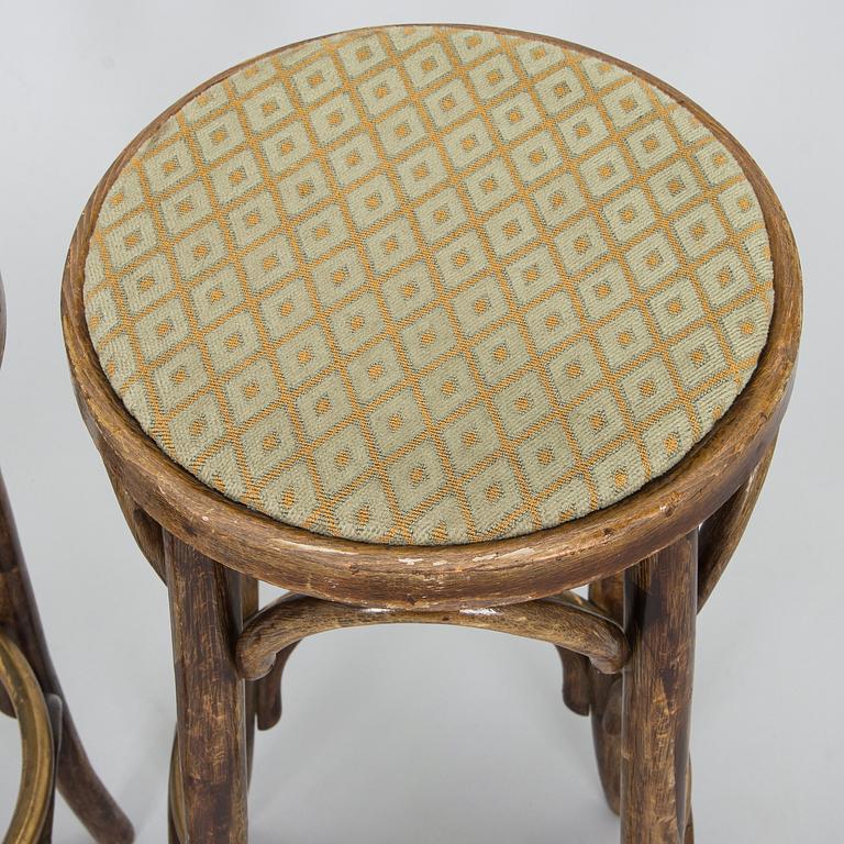 A pair of bar stools, Thonet, first half of the 20th century.