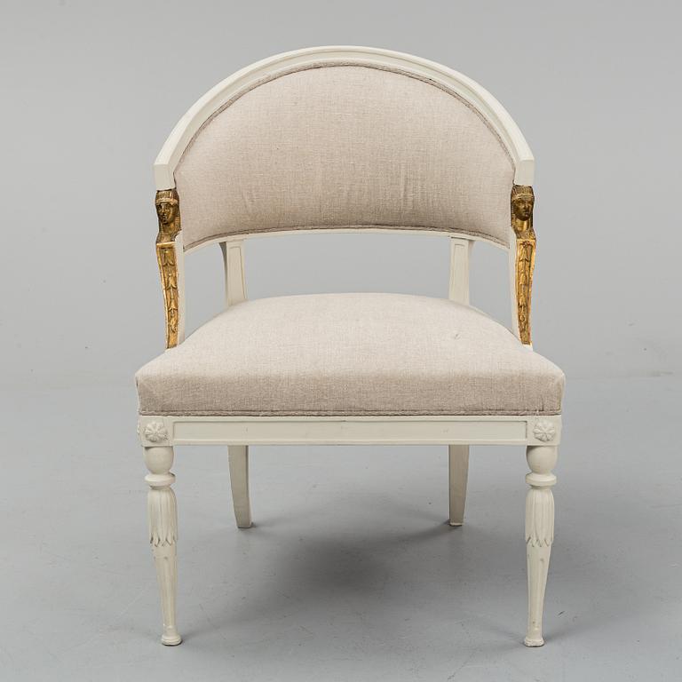 A Swedish late gustavian armchair by Ephraim Ståhl.