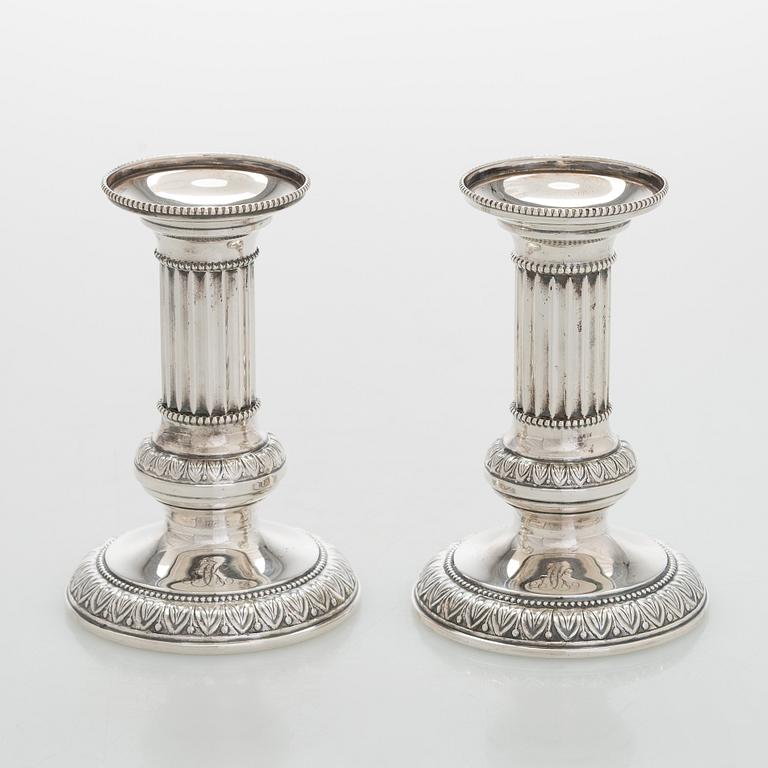 A pair of silver candlesticks, Kultateollisuus Turku 1994.