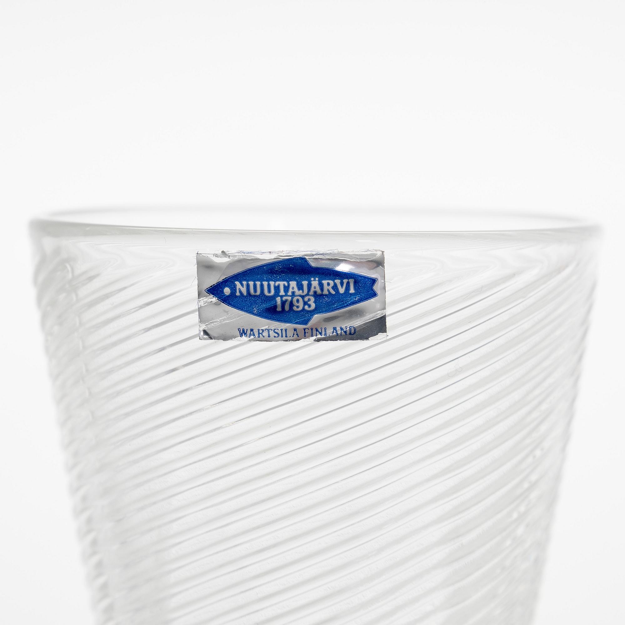 Kaj Franck, a set of six 'Delfoi' goblets, Nuutajärvi. Designed 1976, in production 1980-1981.