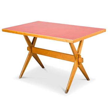 352. Ilmari Tapiovaara, A 1940s X-LEGGED TABLE for Keravan Puuteollisuus, Finland.