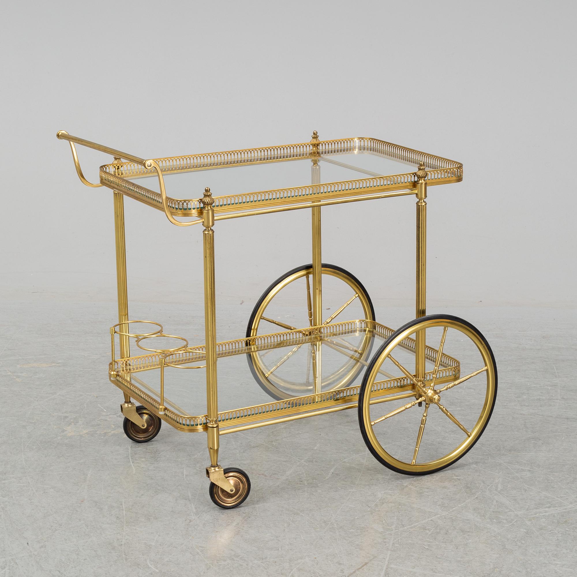 A second half of the 20th Century drink trolley.