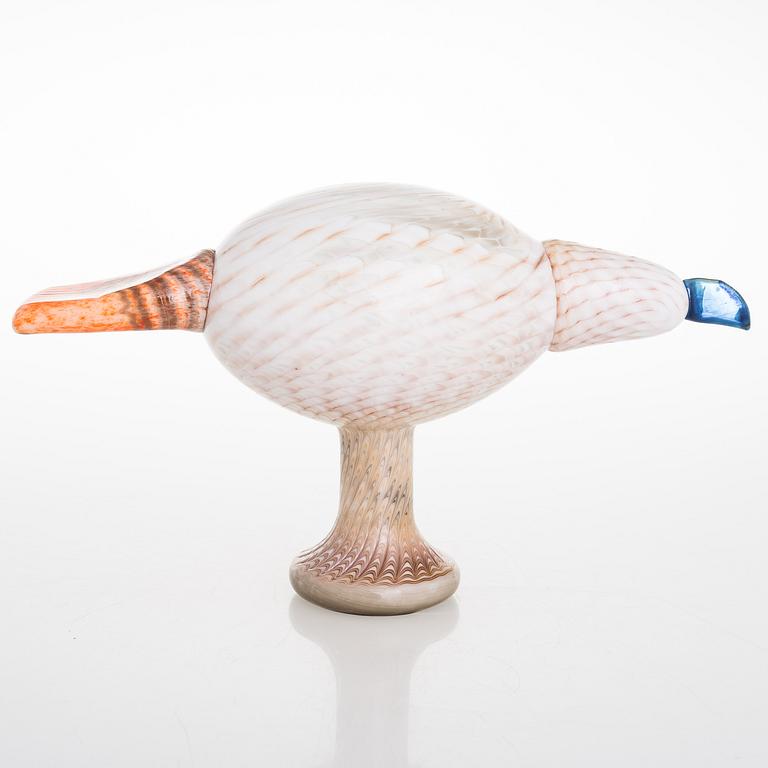 OIVA TOIKKA, a glass sculpture signed O. Toikka Nuutajärvi Pale Male 224/1000.