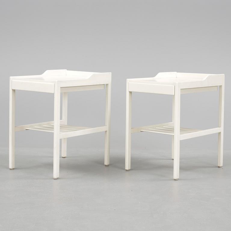 SÄNGBORD, ett par, Bertil Fridhagen, Bodafors, 1960-tal.