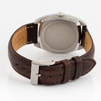Audemars Piguet, "Tonneau", "Steel Case", wristwatch, 33,5 mm.