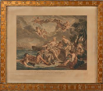 Francois Boucher · FRANCOIS BOUCHER, efter, etsning, 1800-tal.