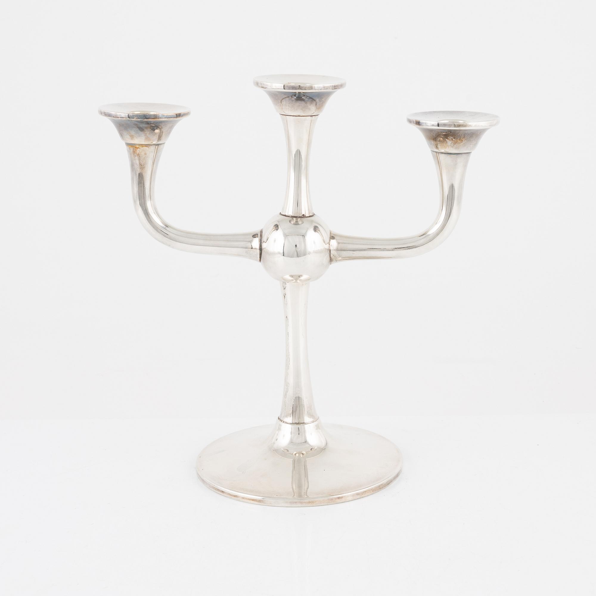 Karl Jørgen Otteren, kandelaber, silver, Norge, 1997.