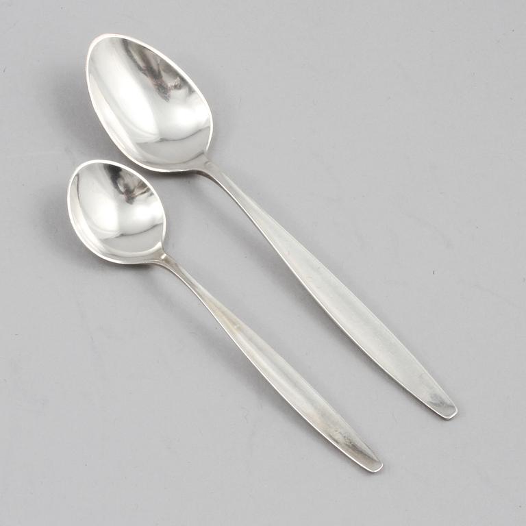 SKEDAR, 25 st, silver, Georg Jensen, Danmark, 1900-tal, vikt 288 g.