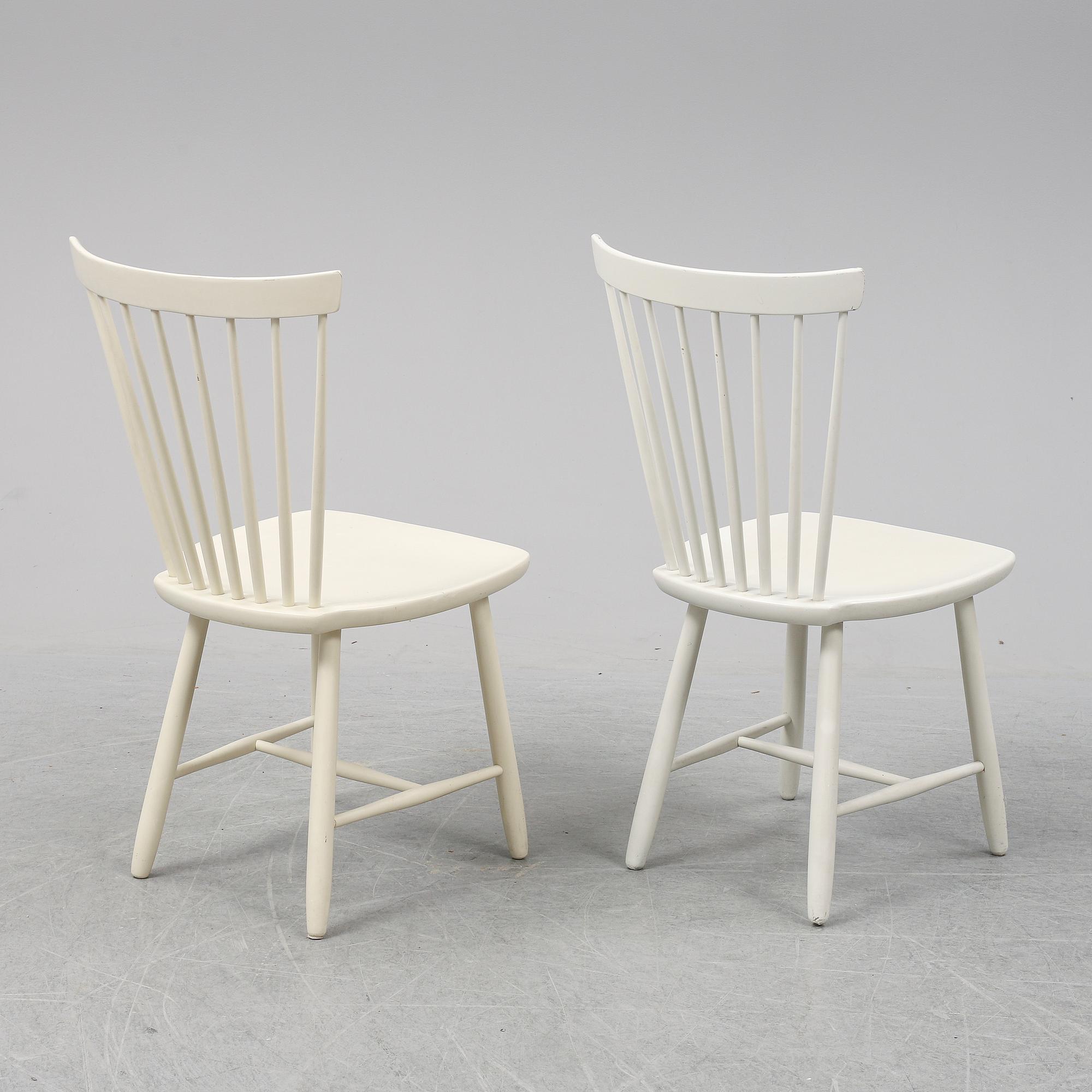 CARL MALMSTEN, stolar, 6 st, "Lilla Åland", 1960-tal.