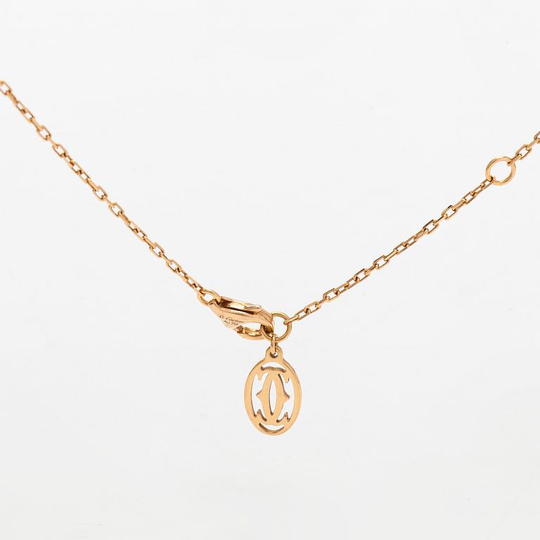 Cartier, necklace, D' amour 18K gold and pink sapphire.