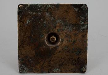 LJUSSTAKE, mässing, barock, 16/1700-tal.