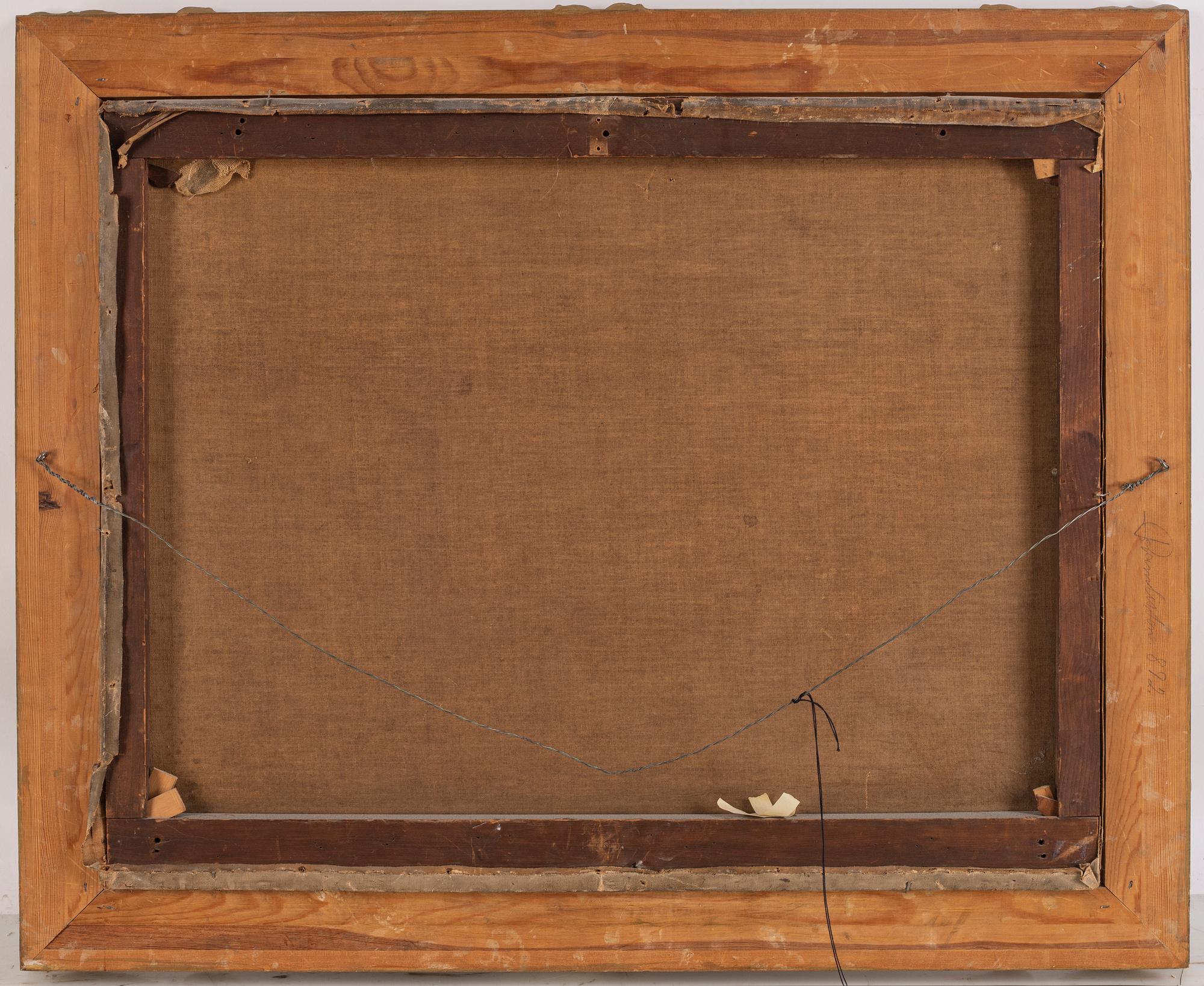 JOSEPH CLARK, oil on canvas, signed J. Clark and dated -83.