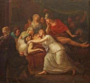 Heinrich Friedrich Füger Circle of, Andromache Lamenting the death of Hector.