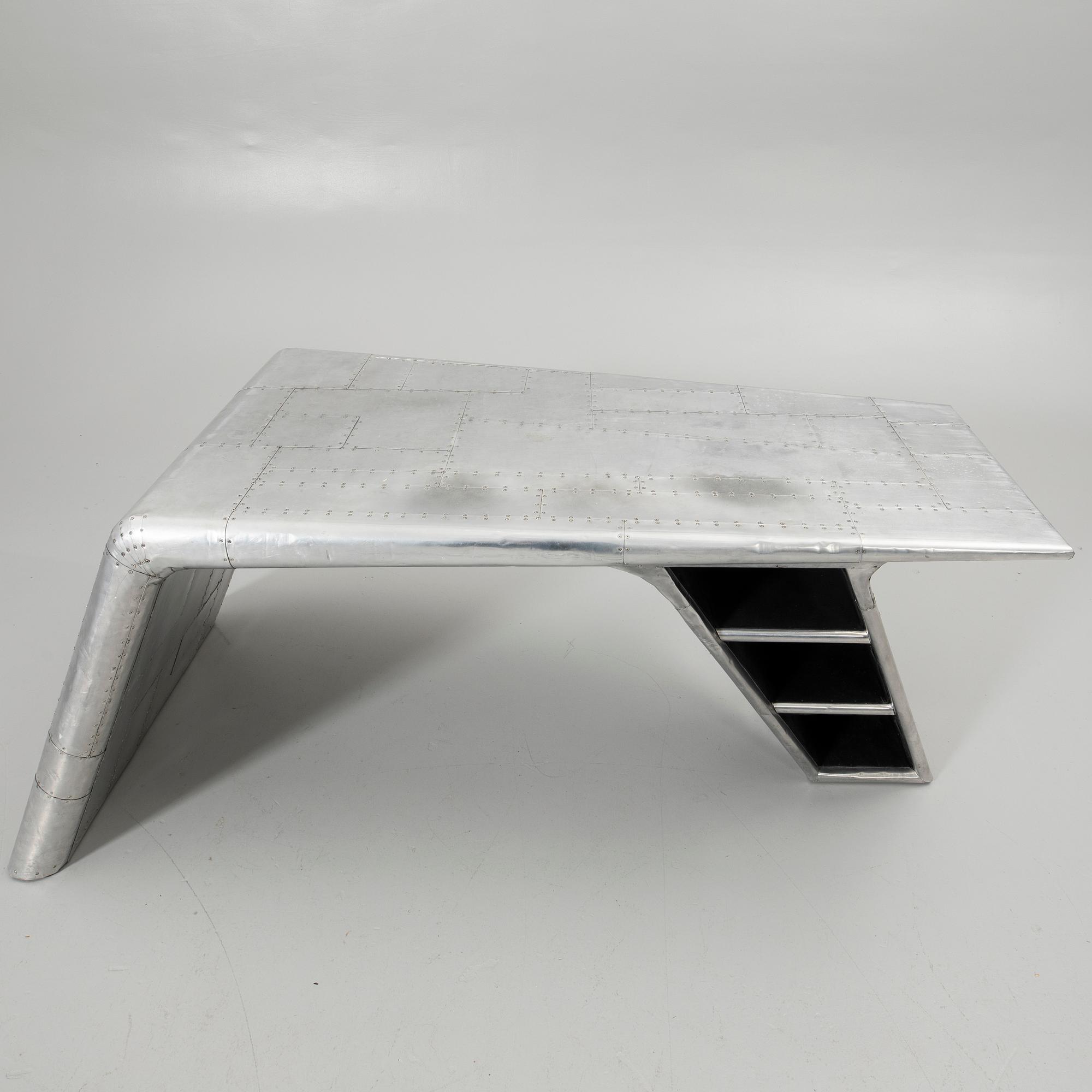 Timothy Oulton, desk “Aviator Blackhawk Valkyrie”, Artwood, 2000s.