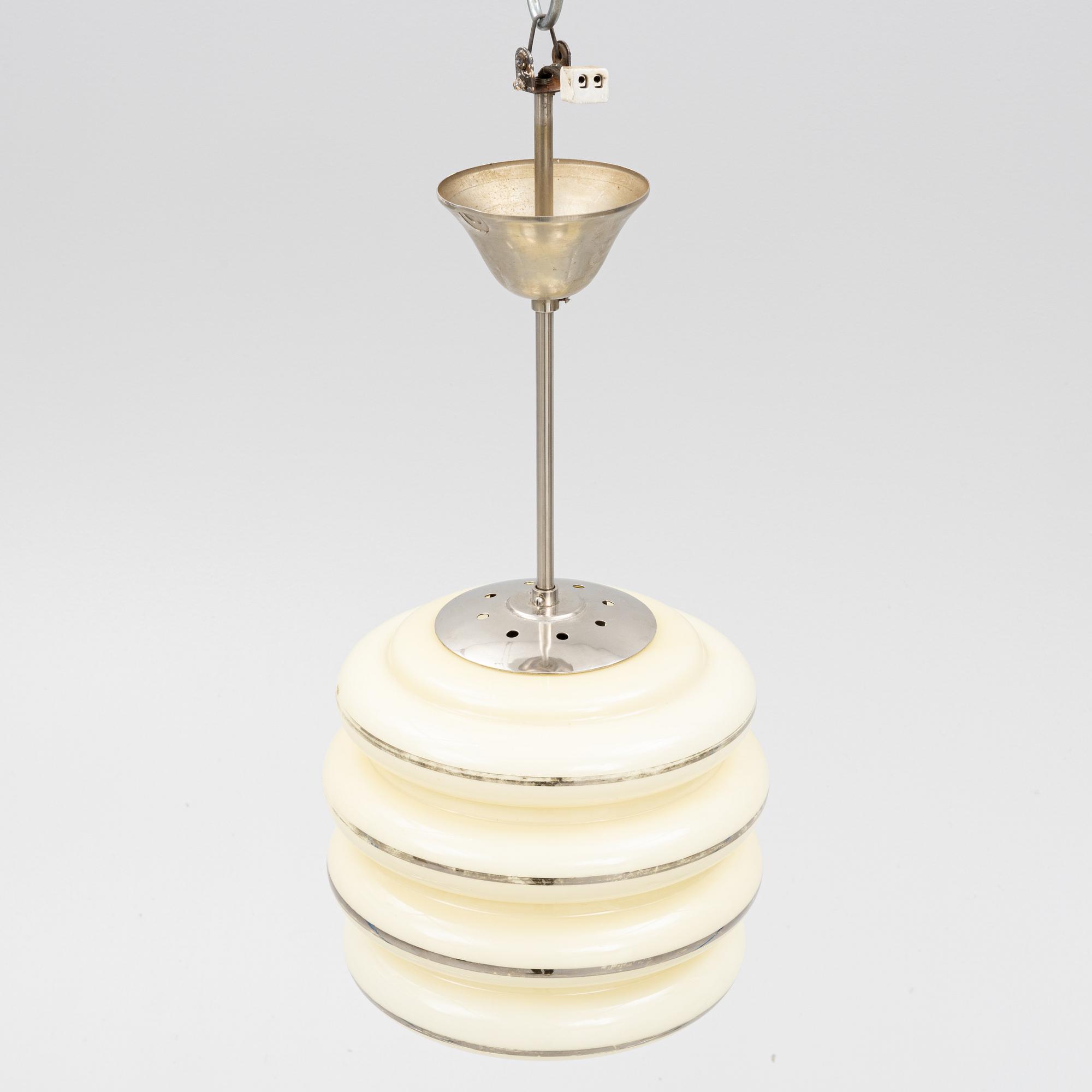 A Scandinavian Modern ceiling lamp, 1930's/40's, Norway.