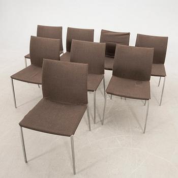 Roberto Berberini, chairs 8 pcs "Lia Chair", Zanotta Italy second half of the 20th century.