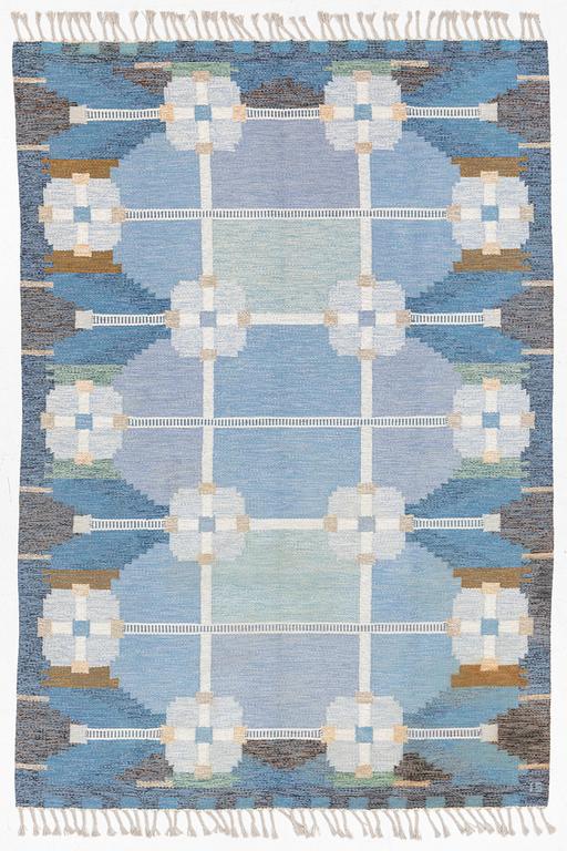 Ingegerd Silow, Rug “Dellen”, rölakan, approx. 283 x 193 cm, signed IS.