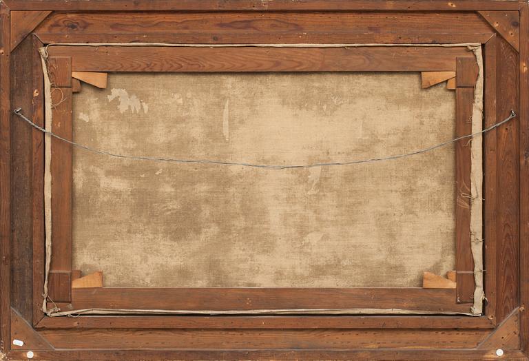 VILHELM VICTOR BILLE, olja på duk, signerad.