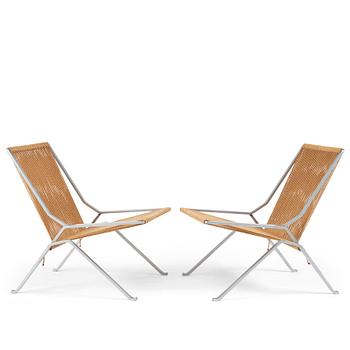 424. Poul Kjaerholm, a pair of 'PK 25' easy chairs, 'The Element Chair', edition E Kold Christensen, Denmark ca 1962.