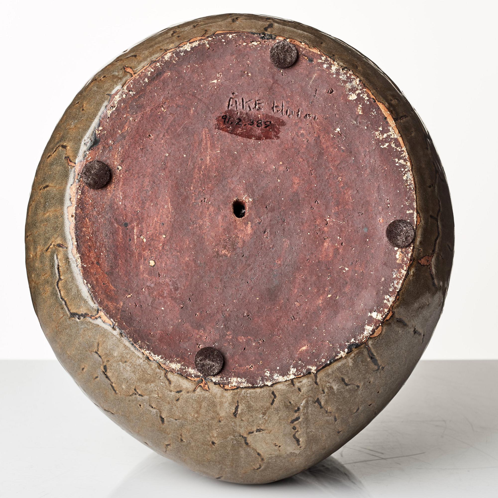 Åke Holm, a large stoneware sculpture of a bird, Höganäs, Sweden probably 1950's.