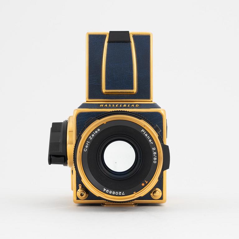 Hasselblad 503CX, 'Golden Blue', 50th anniversary model, no. 407.