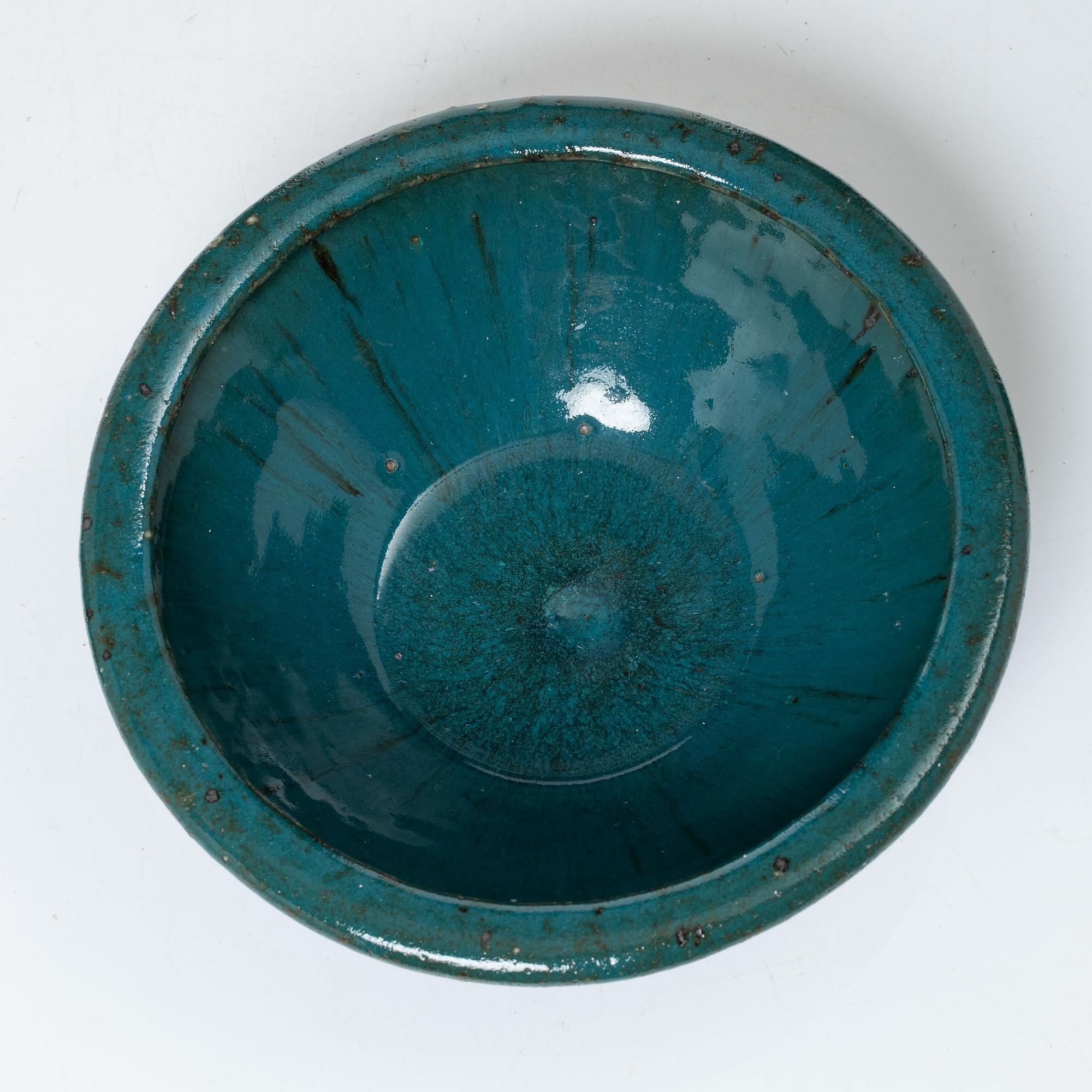 Marianne Westman, a bowl and two vases, stoneware, Rörstrands Ateljé.