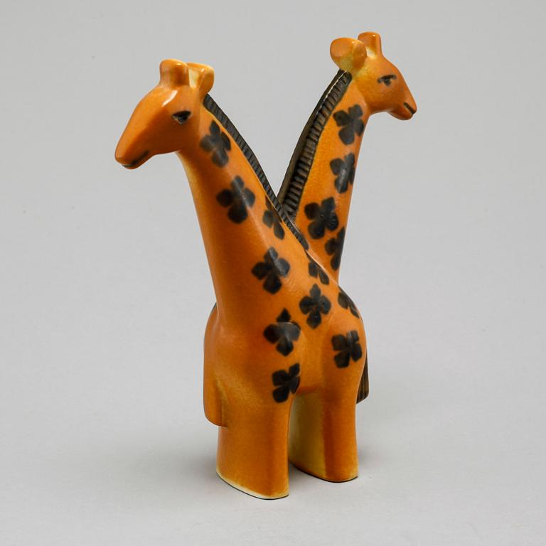 LISA LARSON, figuriner, 3 st, stengods, Gustavsberg, 1900-talets andra hälft.