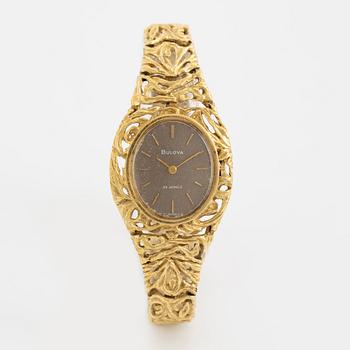 18K gold Bulova watch.