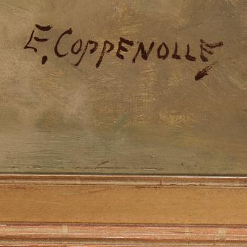 EDMOND VAN COPPENOLLE, olja på duk, signerad.