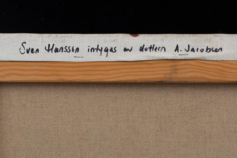 Sven Hansson, oil on canvas, unsigned.