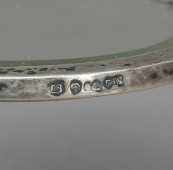 HANDSPEGEL, silver, C G Hallberg, Stockholm 1920.