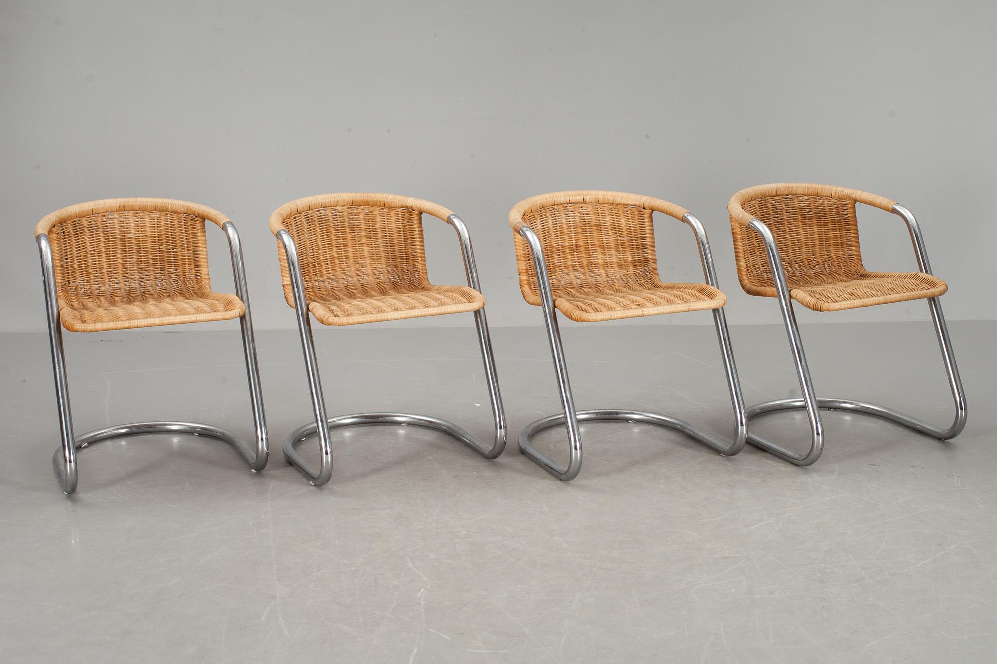 STOLAR, 4 st, Willy Rizzo, Cidue, Italien, 1900-talets andra hälft.