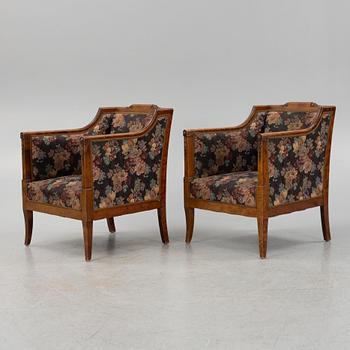 Fåtöljer, ett par, 1920-tal.