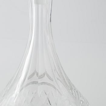 A pair of Orrefors glass carafes, second half of the 20th century.