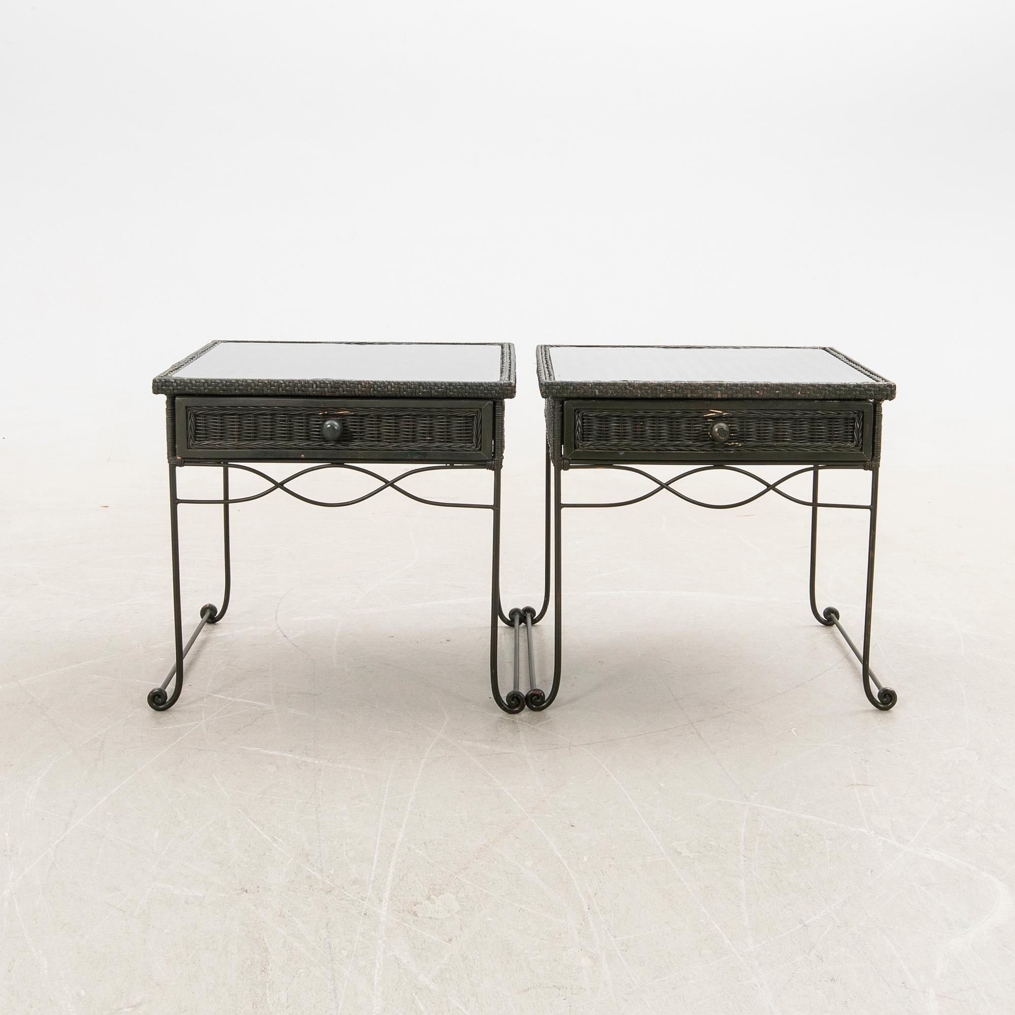 Sängbord, 1 par, 1900-/2000-tal.