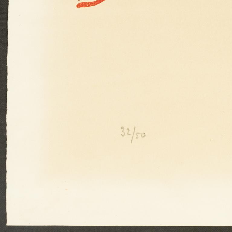 Antoni Tàpies, kithograph in colours, 1972, signed 32/50.