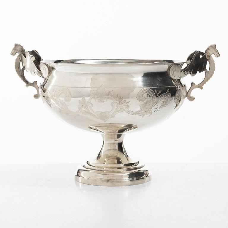 Brännvinsskål, silver, Sverige 1978, sannolikt Hudiksvall eller Bollnäs.