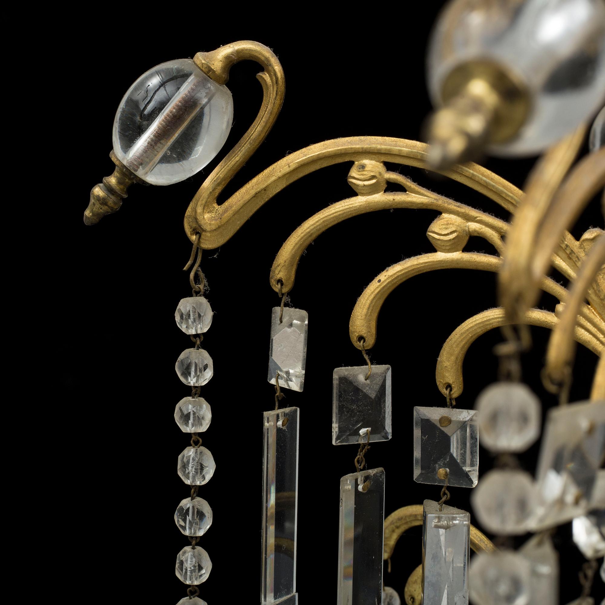 An early 20th century ceiling light.