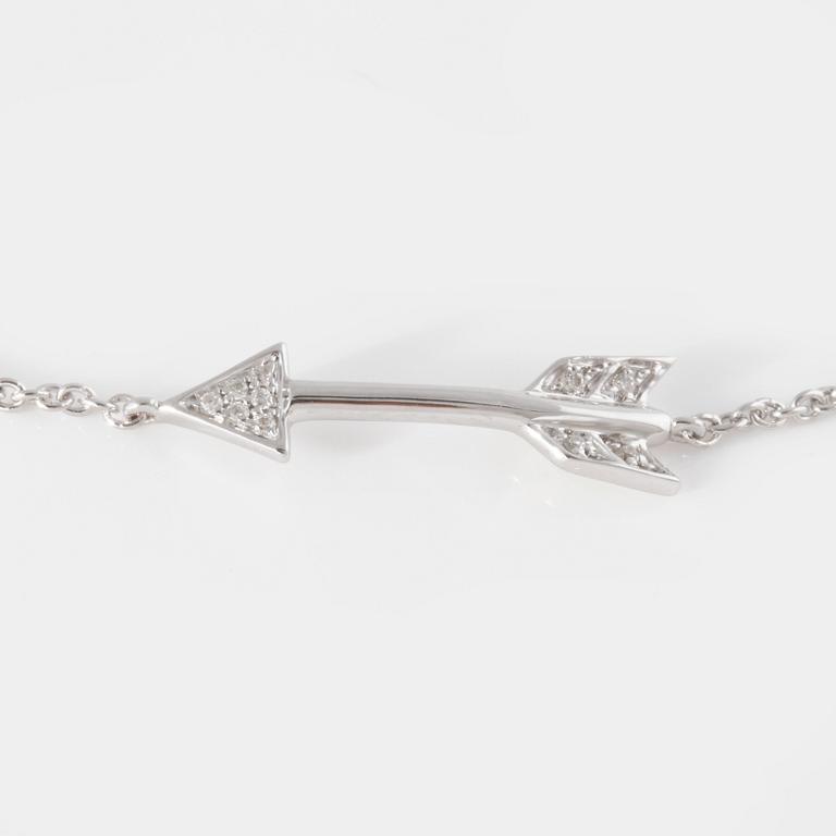 ARMBAND, med 10 briljantslipade diamanter.