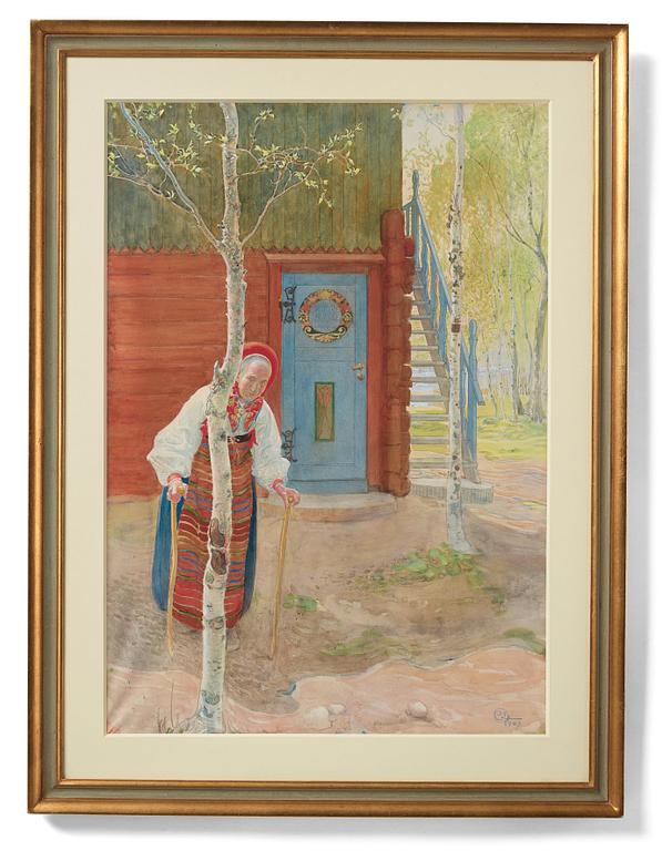 Carl Larsson, "Gumman i Maj månad".