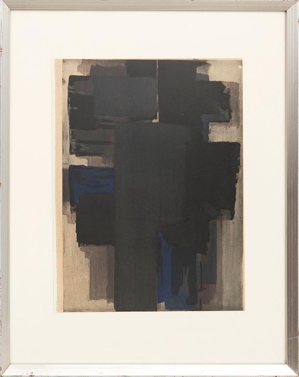 Pierre Soulages, Komposition ur XX:e Siècle nr 7 1956.