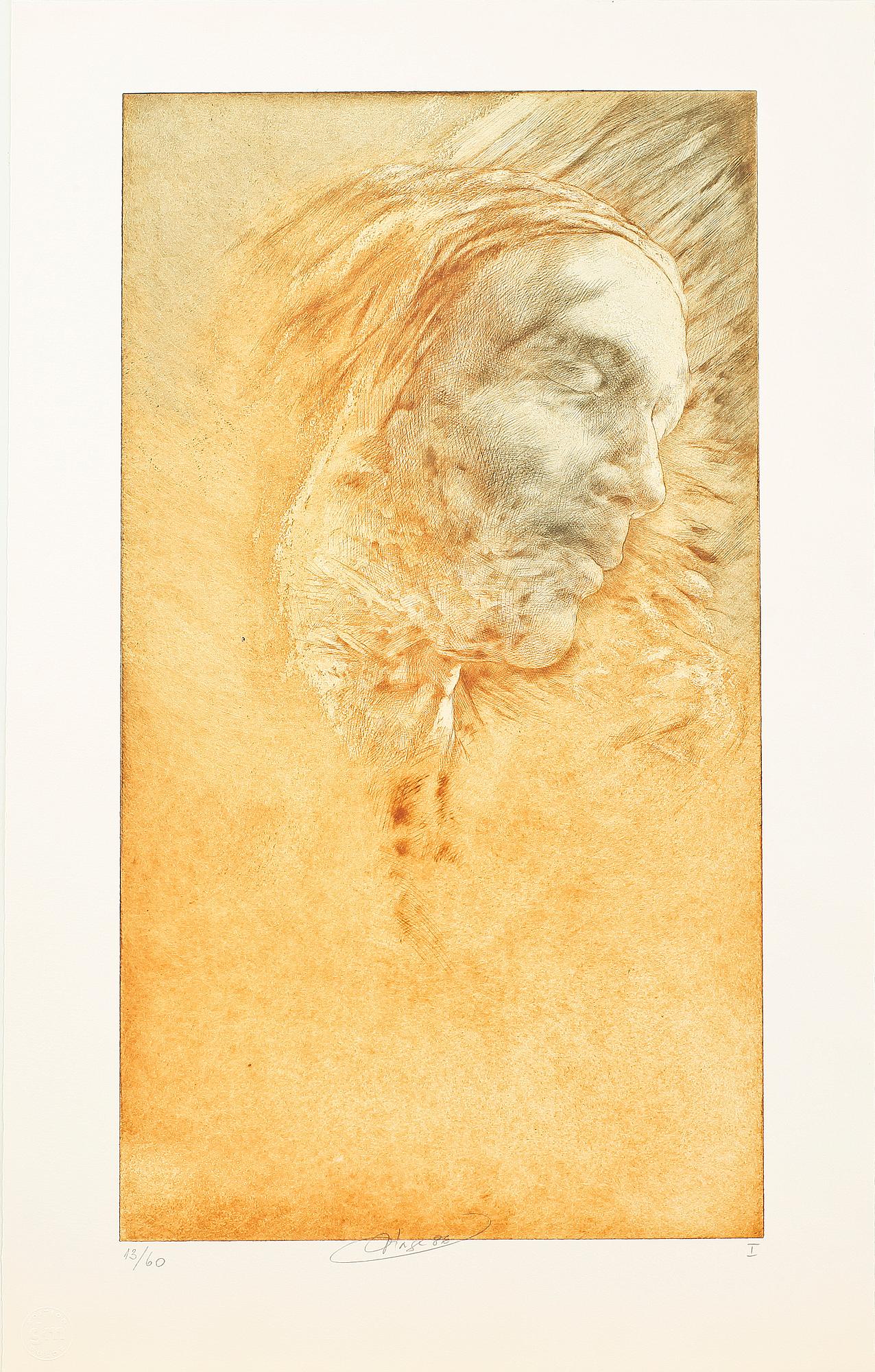 MICHEL VILAGE, gravyr, triptyk, sign o dat 86, numr 13/60.